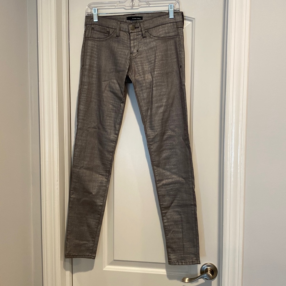 Silver Coated Flying Monkey Skinny Jean size 27